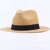 Black Band Straw Beach Hat (HT3090)