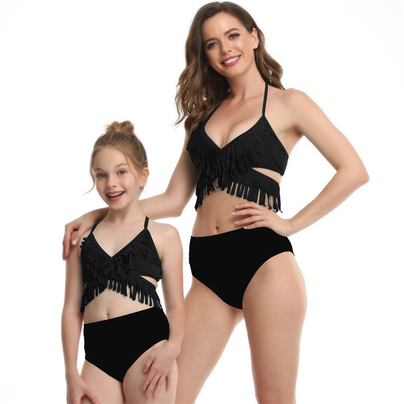 Kids Children Girls Split Mother And Daughter Swimsuits