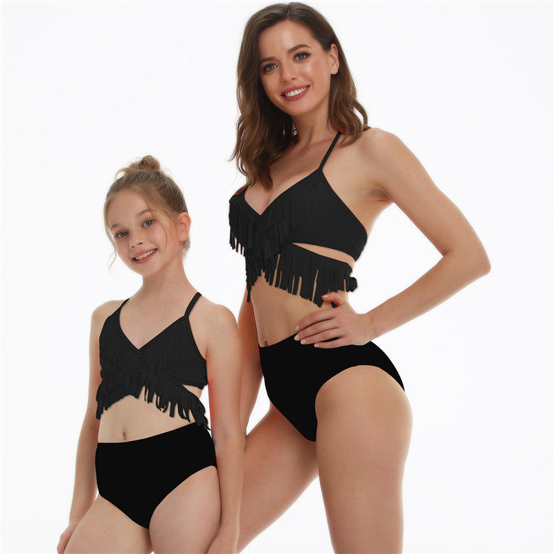 Kids Children Girls Split Mother And Daughter Swimsuits