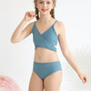 Girls Swimsuits Bikini Set Two Piece Swimsuit Criss Cross