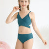 Girls Swimsuits Bikini Set Two Piece Swimsuit Criss Cross