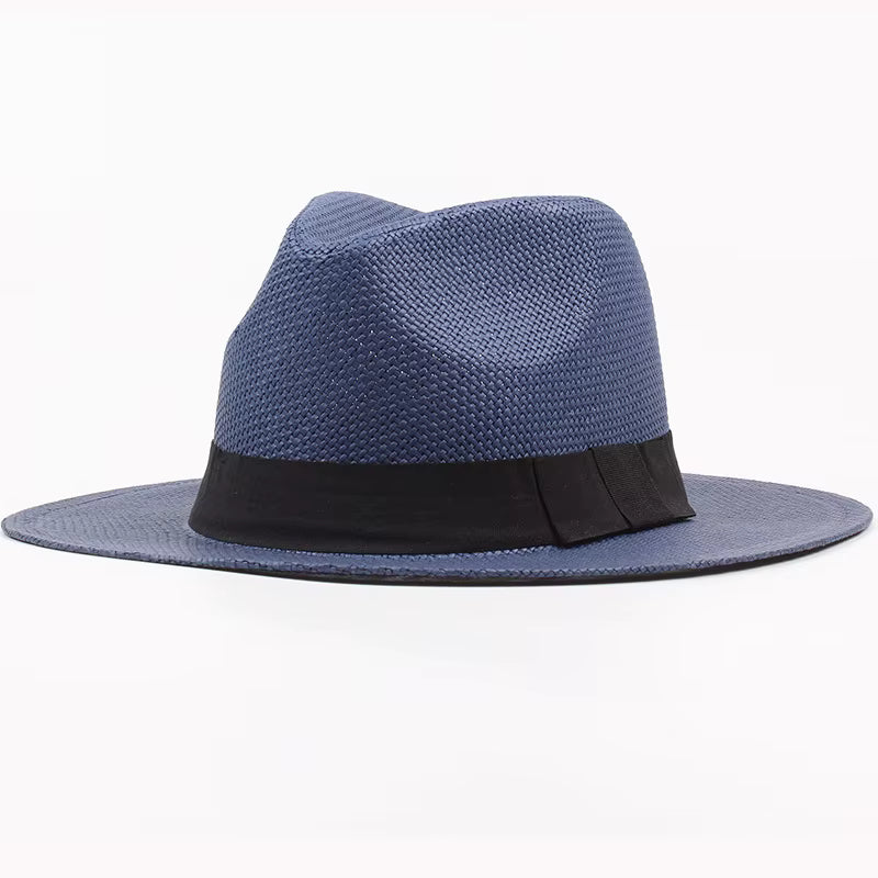 Black Band Straw Beach Hat (HT3090)