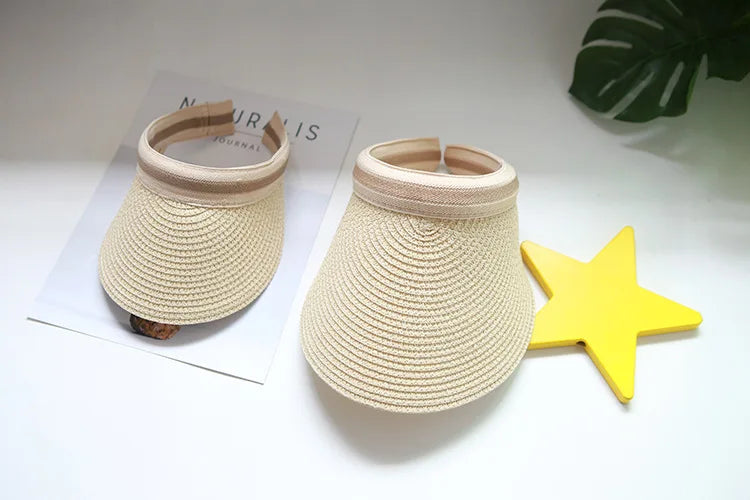 Women’s Raffia Straw Visor Hat