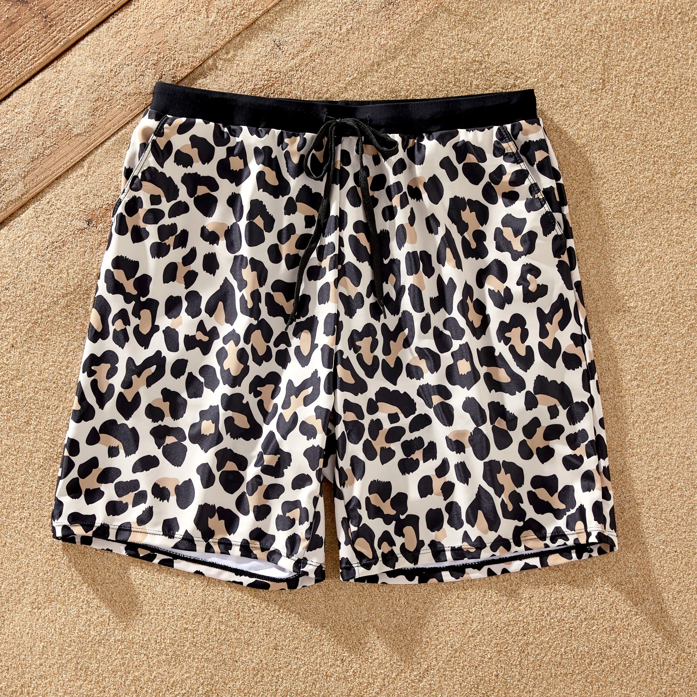 Leopard Print Family Swim Set with Sarong