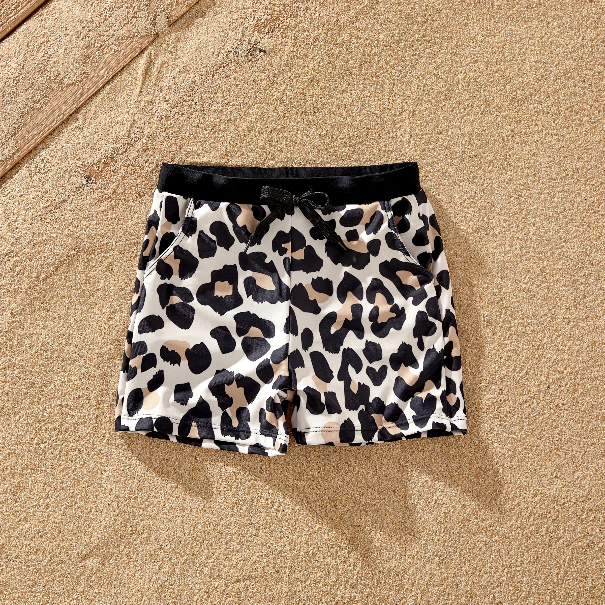 Leopard Print Family Swim Set with Sarong