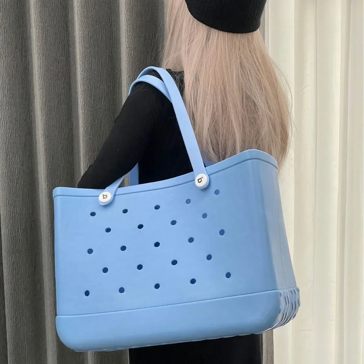 Oversized EVA Beach Tote Bag