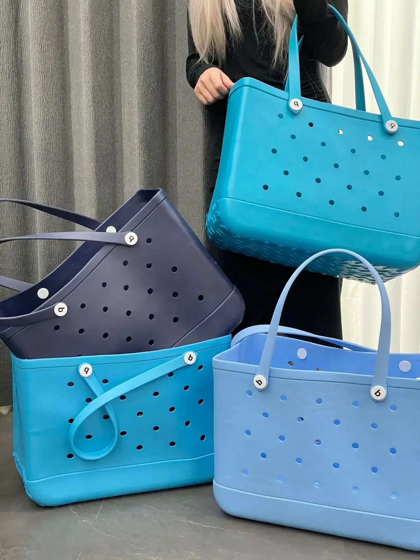 Oversized EVA Beach Tote Bag