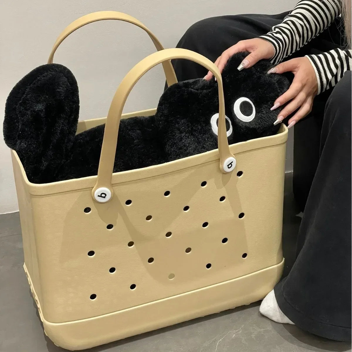 Oversized EVA Beach Tote Bag